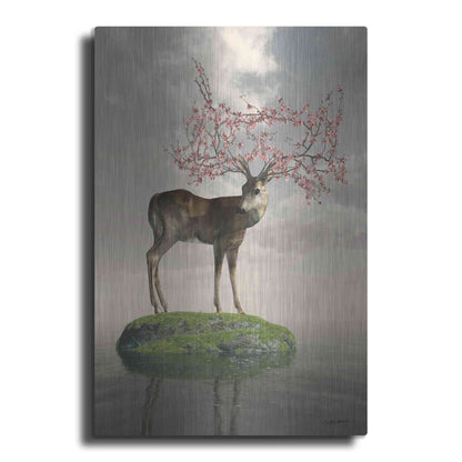 Luxe Metal Art 'The Guardian of Spring' by Cynthia Decker, Metal Wall Art