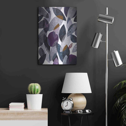 Luxe Metal Art 'Hojas Petreas I' by Daniela Fedele, Metal Wall Art,16x24