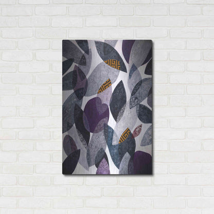 Luxe Metal Art 'Hojas Petreas I' by Daniela Fedele, Metal Wall Art,24x36