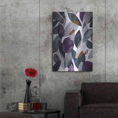 Luxe Metal Art 'Hojas Petreas I' by Daniela Fedele, Metal Wall Art,24x36