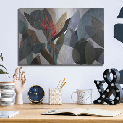 Luxe Metal Art 'Jardin Eterno 1' by Daniela Fedele, Metal Wall Art,16x12
