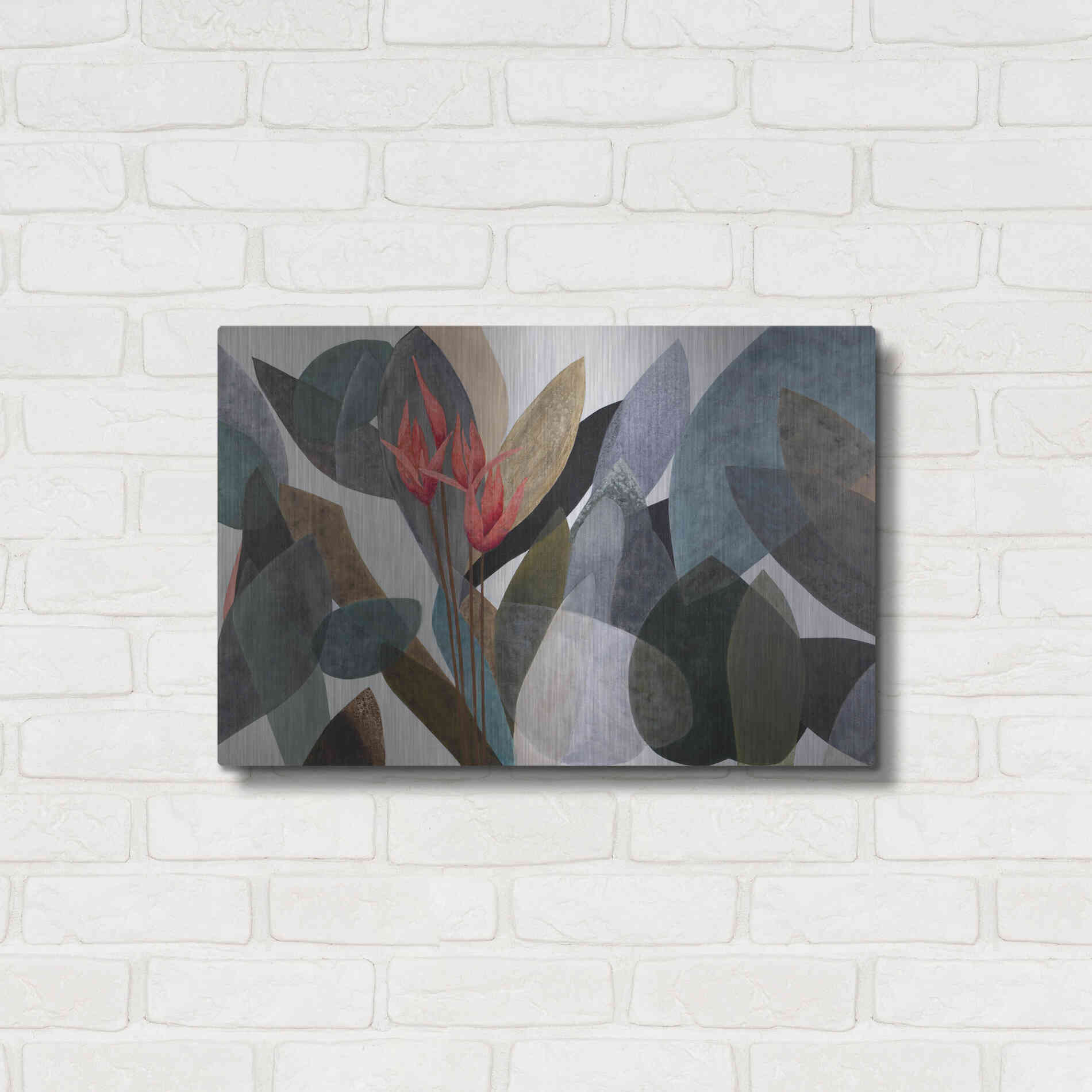 Luxe Metal Art 'Jardin Eterno 1' by Daniela Fedele, Metal Wall Art,24x16