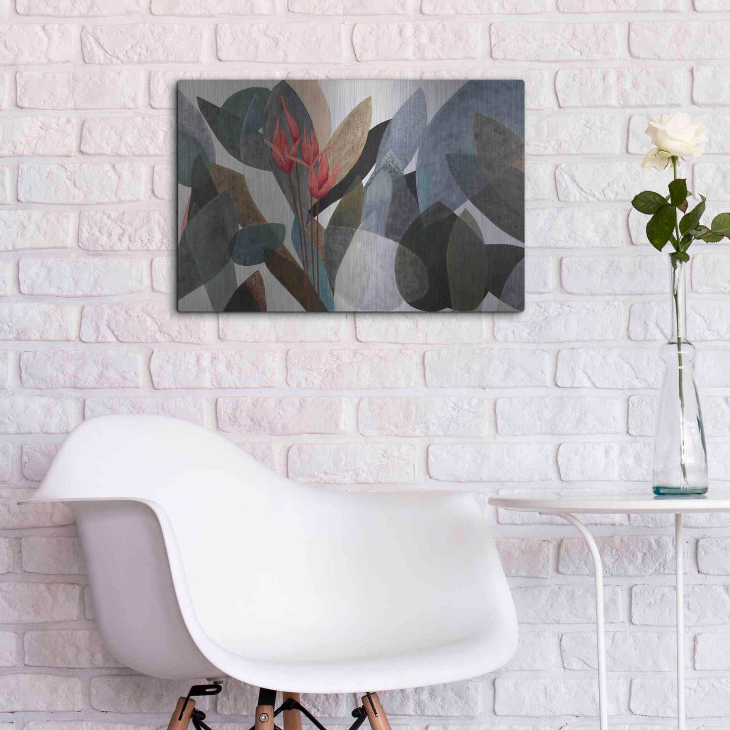 Luxe Metal Art 'Jardin Eterno 1' by Daniela Fedele, Metal Wall Art,24x16
