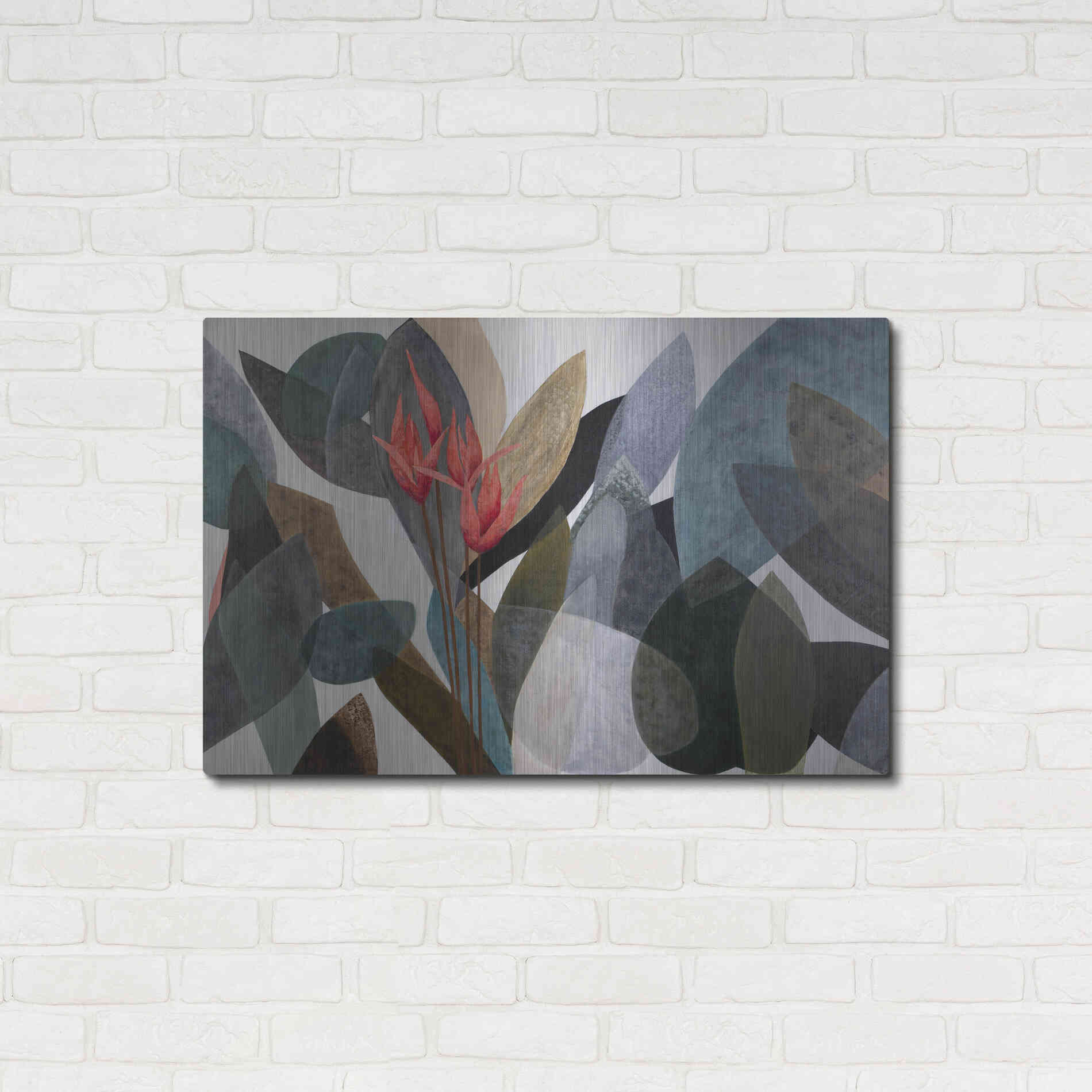 Luxe Metal Art 'Jardin Eterno 1' by Daniela Fedele, Metal Wall Art,36x24