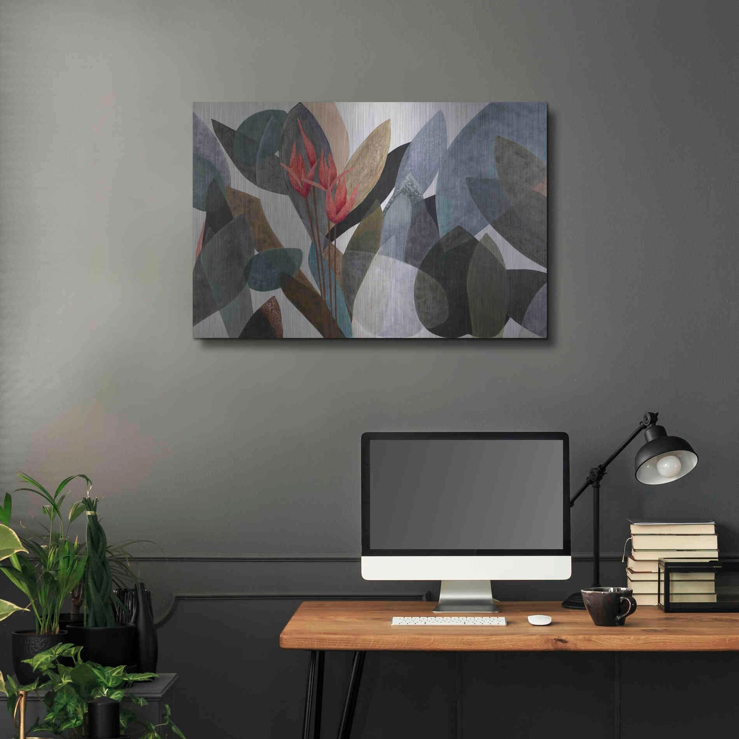 Luxe Metal Art 'Jardin Eterno 1' by Daniela Fedele, Metal Wall Art,36x24