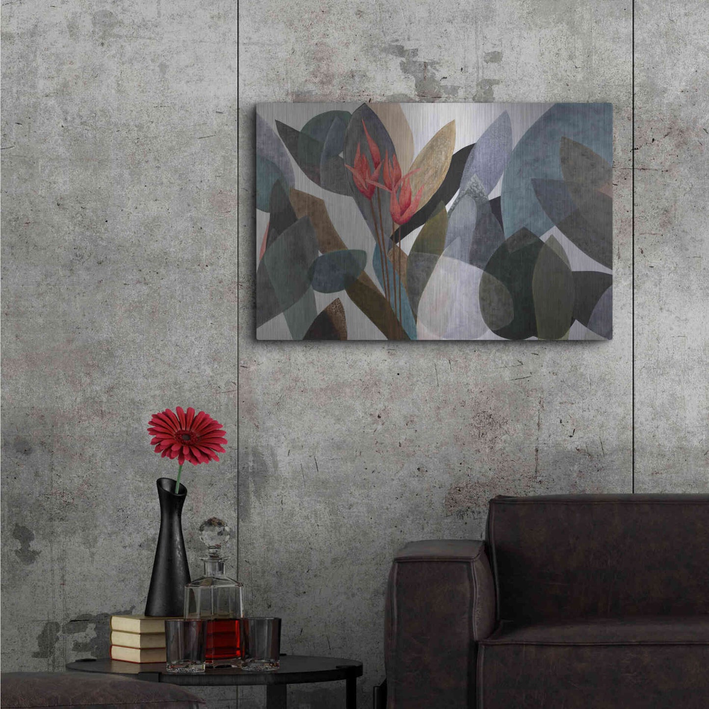 Luxe Metal Art 'Jardin Eterno 1' by Daniela Fedele, Metal Wall Art,36x24