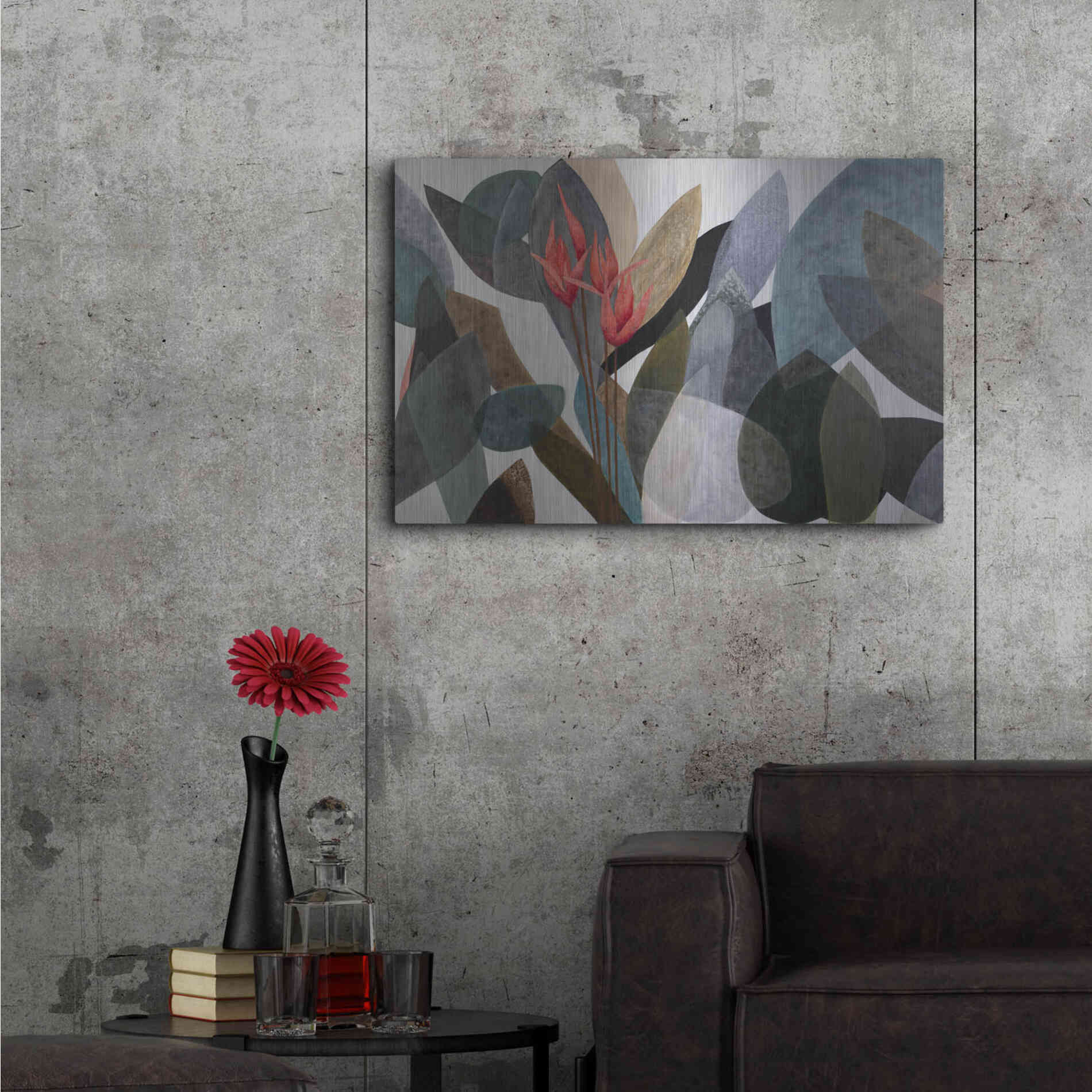 Luxe Metal Art 'Jardin Eterno 1' by Daniela Fedele, Metal Wall Art,36x24