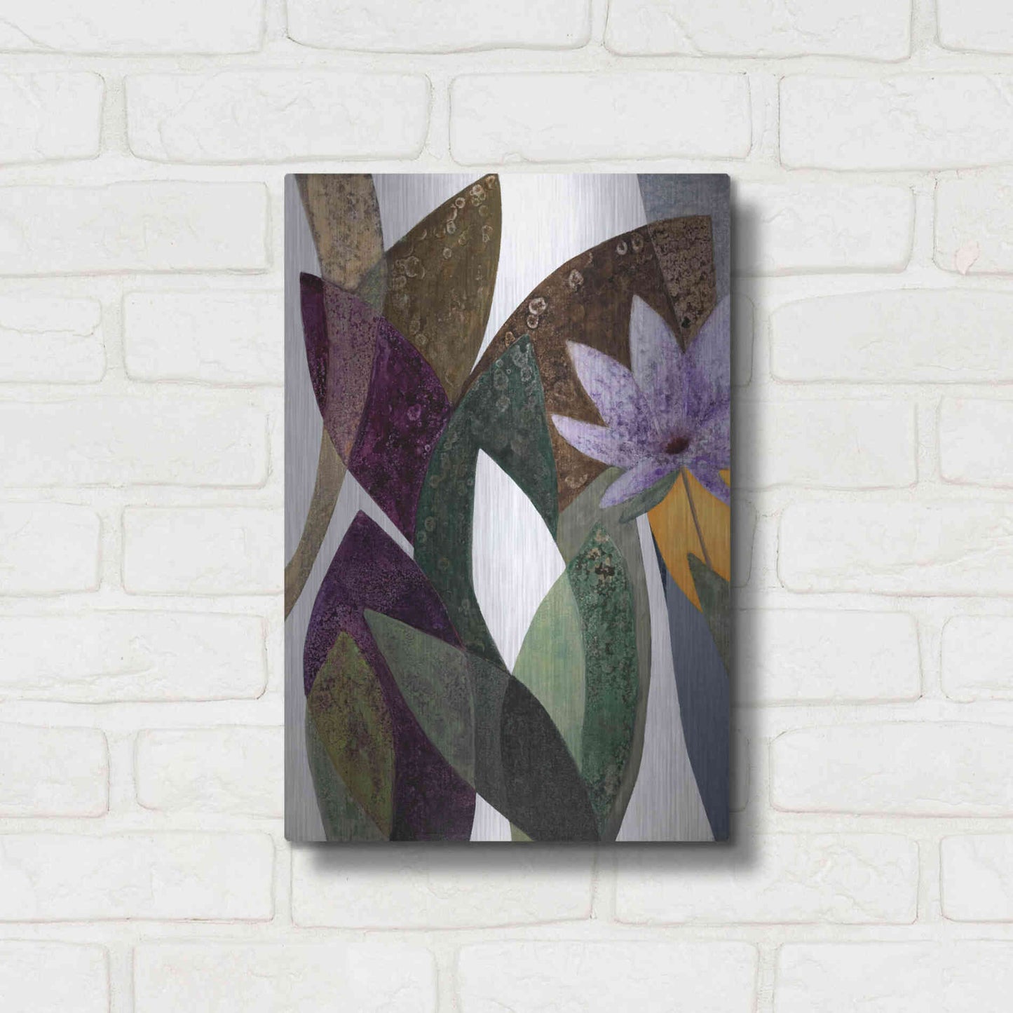 Luxe Metal Art 'Jardin Eterno 2' by Daniela Fedele, Metal Wall Art,12x16