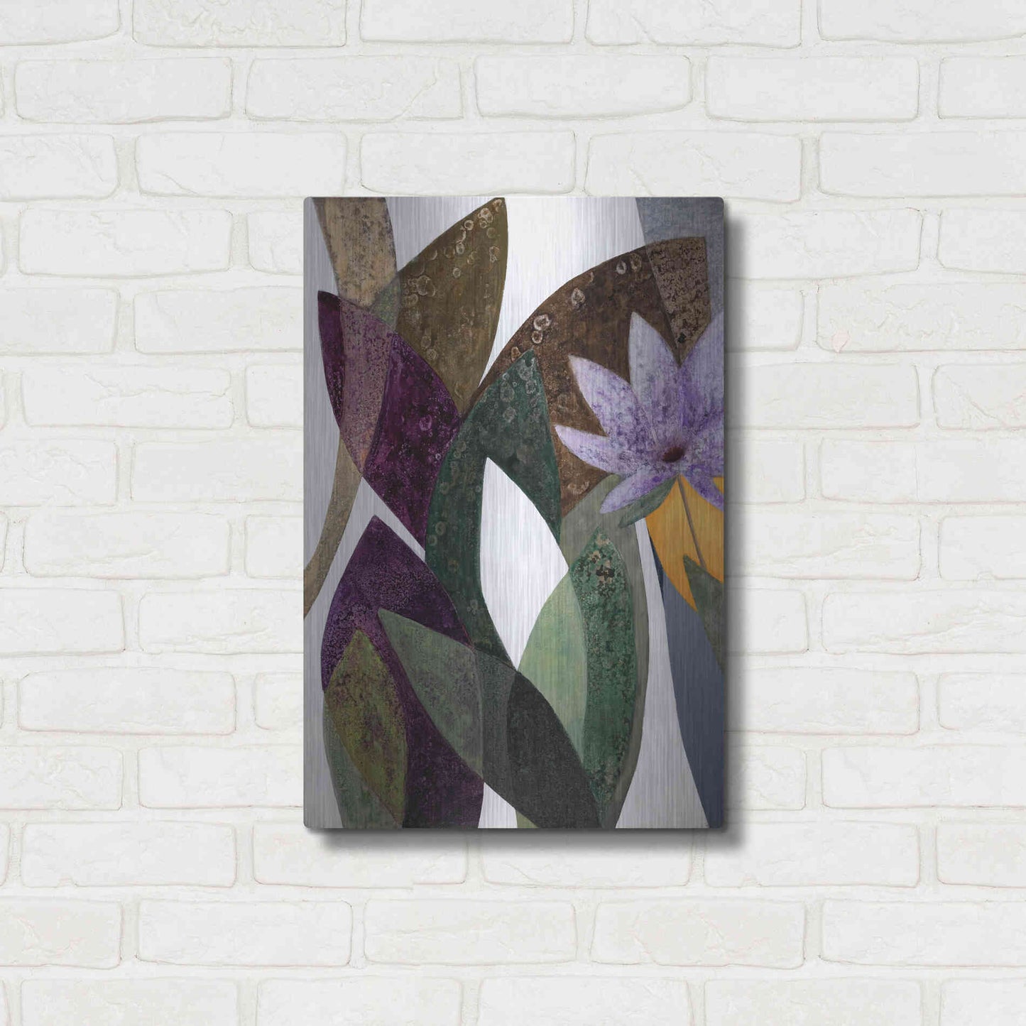 Luxe Metal Art 'Jardin Eterno 2' by Daniela Fedele, Metal Wall Art,16x24