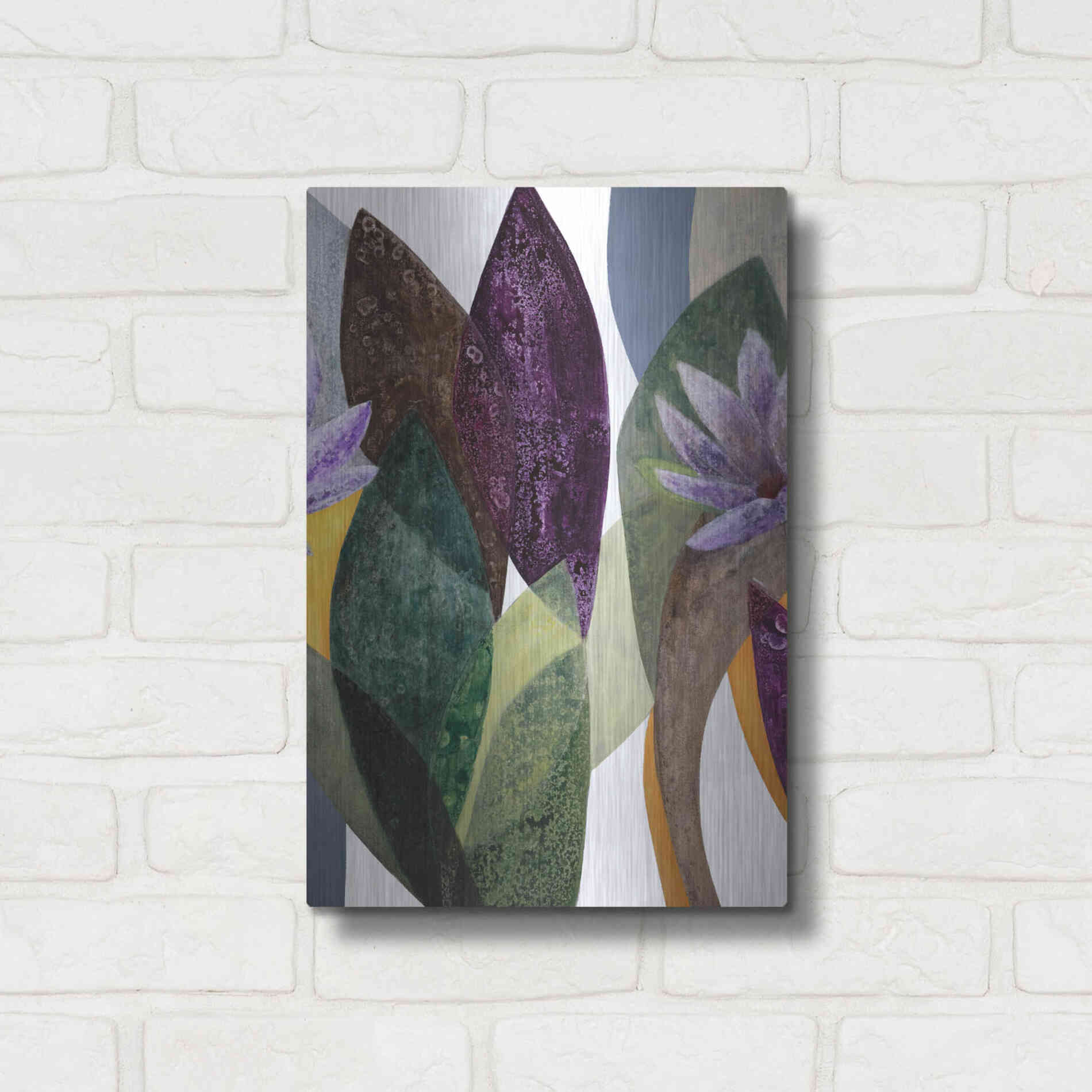 Luxe Metal Art 'Jardin Eterno 3' by Daniela Fedele, Metal Wall Art,12x16