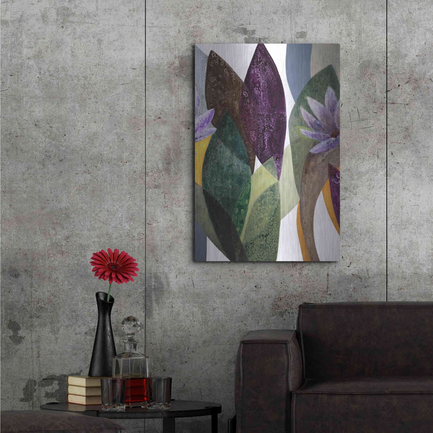 Luxe Metal Art 'Jardin Eterno 3' by Daniela Fedele, Metal Wall Art,24x36