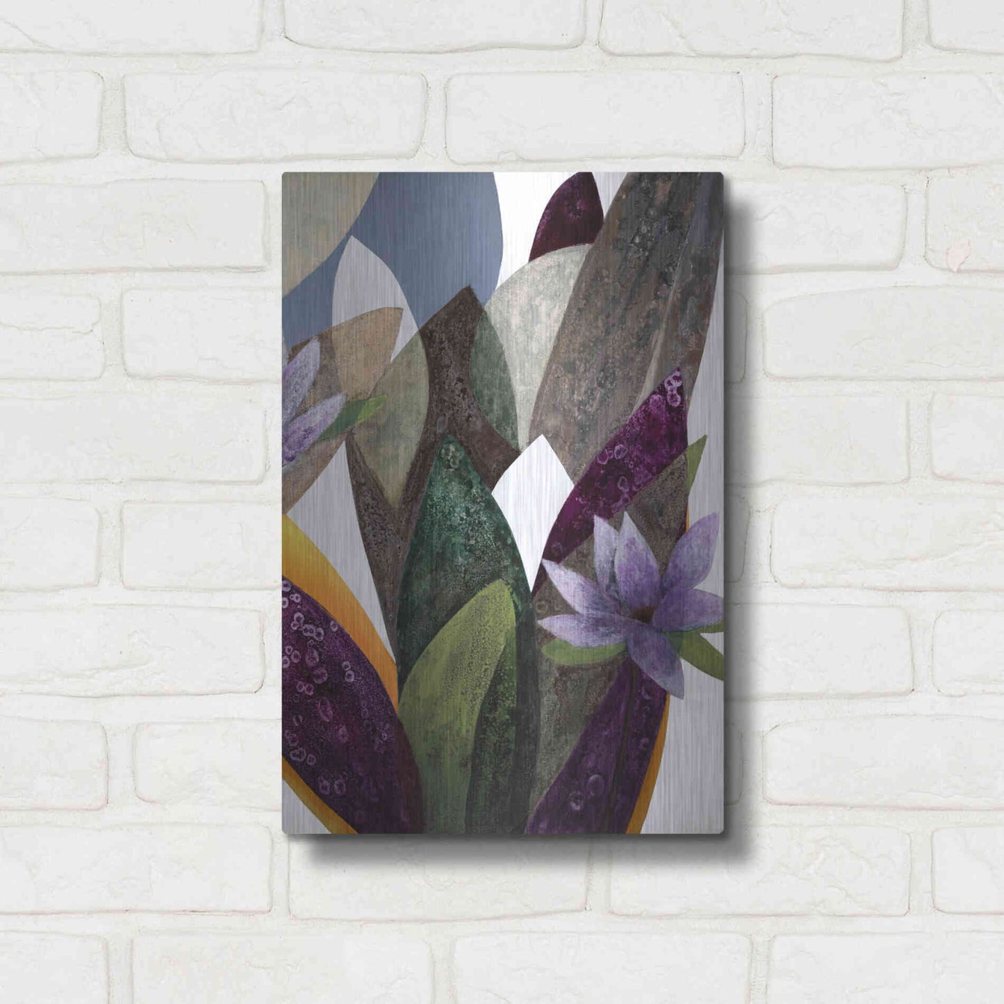 Luxe Metal Art 'Jardin Eterno 4' by Daniela Fedele, Metal Wall Art,12x16