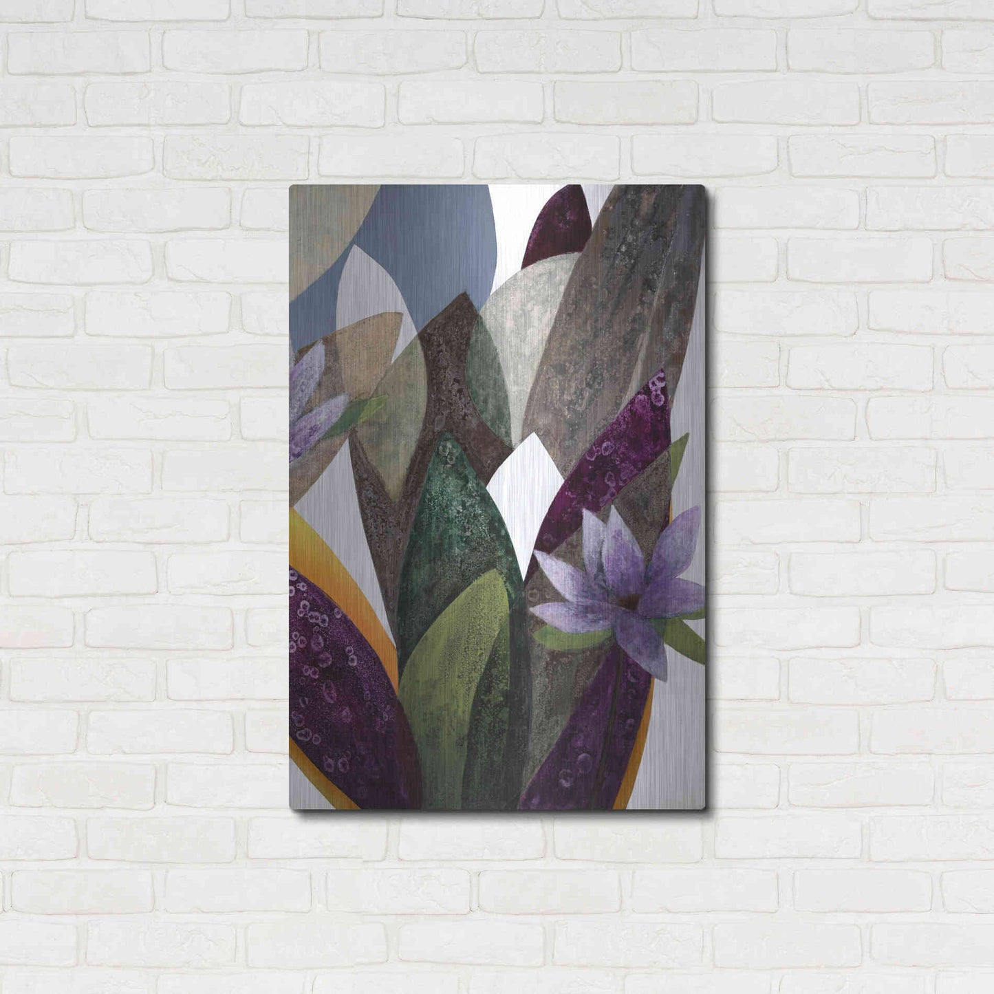 Luxe Metal Art 'Jardin Eterno 4' by Daniela Fedele, Metal Wall Art,24x36