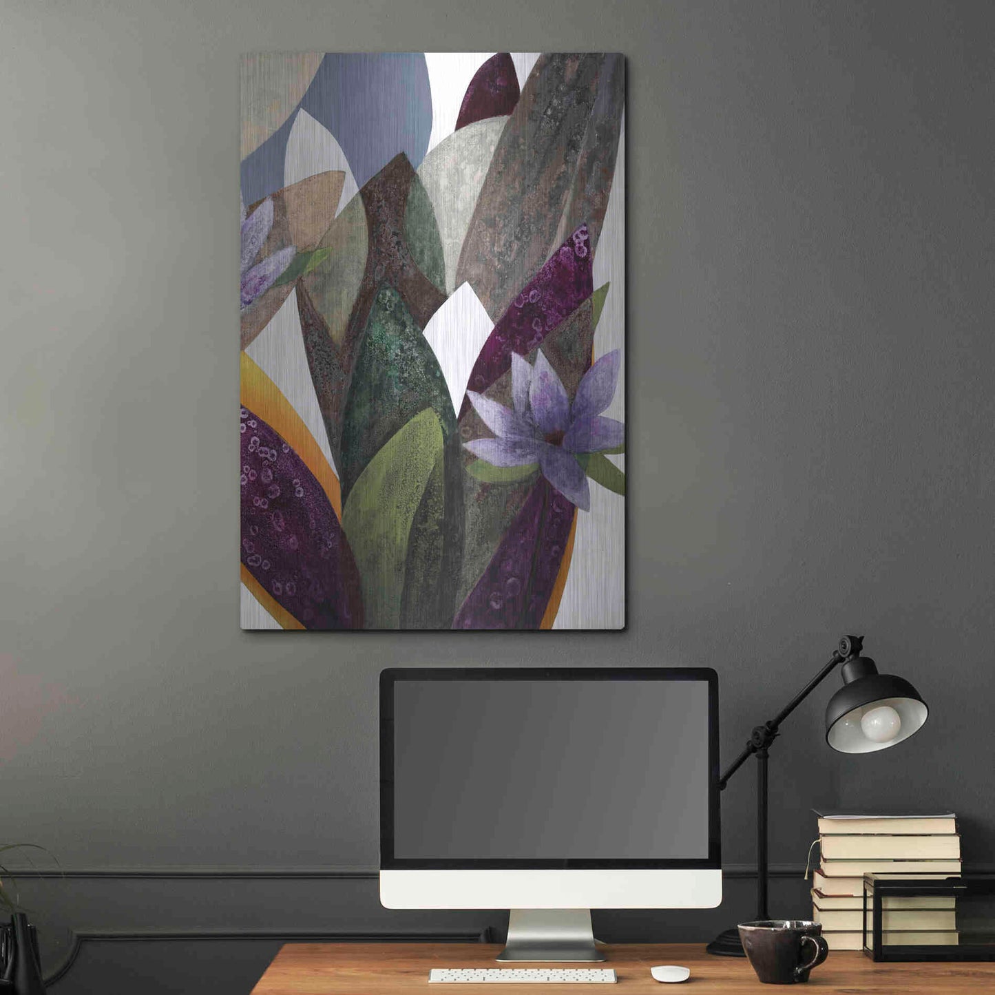 Luxe Metal Art 'Jardin Eterno 4' by Daniela Fedele, Metal Wall Art,24x36