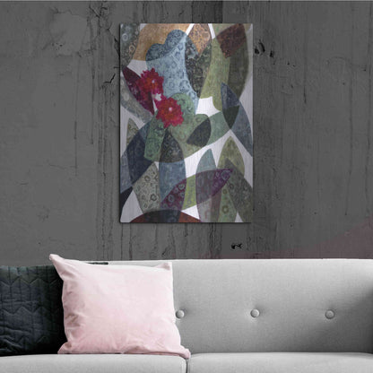 Luxe Metal Art 'Lychnis' by Daniela Fedele, Metal Wall Art,24x36