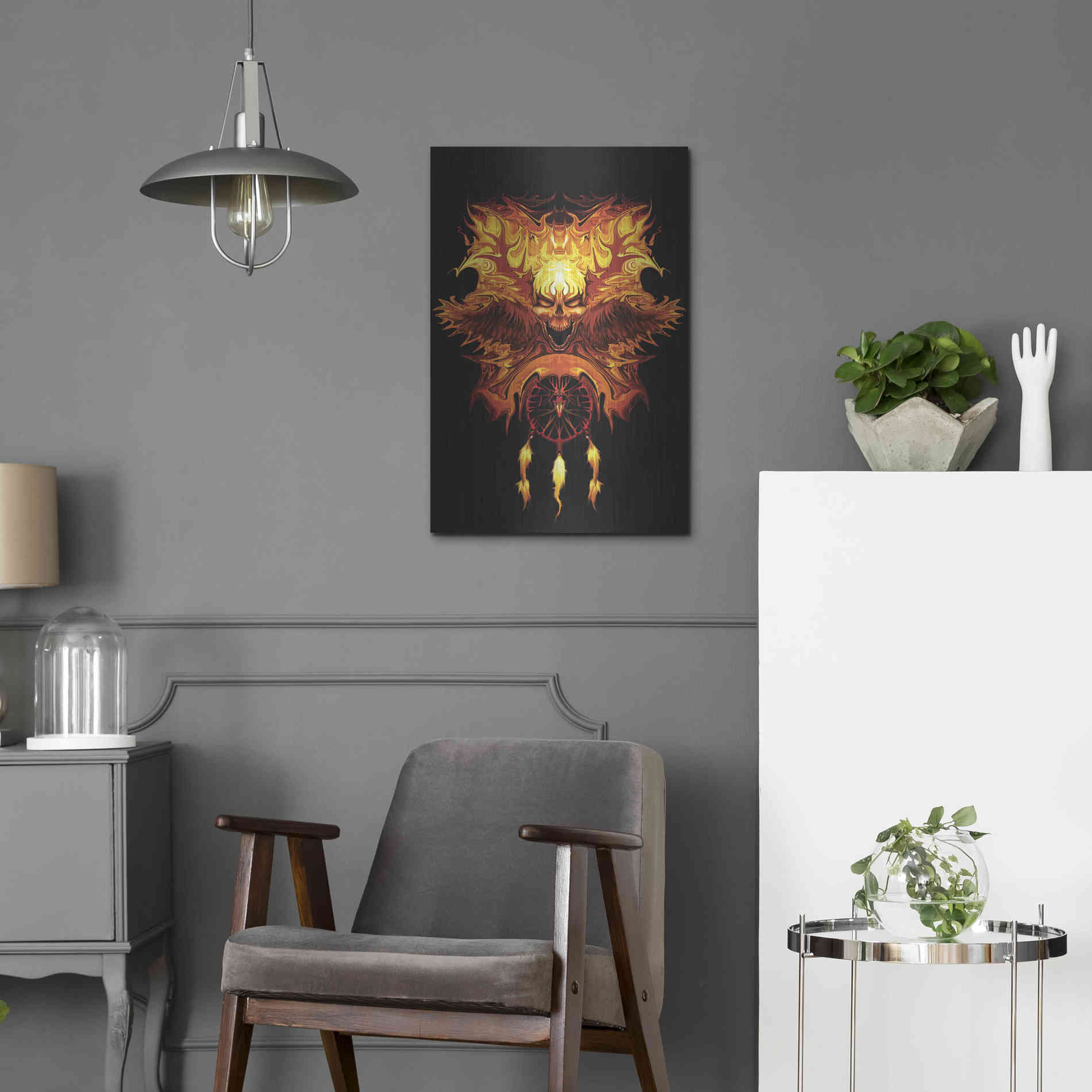 Luxe Metal Art 'Wendigo' by Michael StewArt, Metal Wall Art,16x24