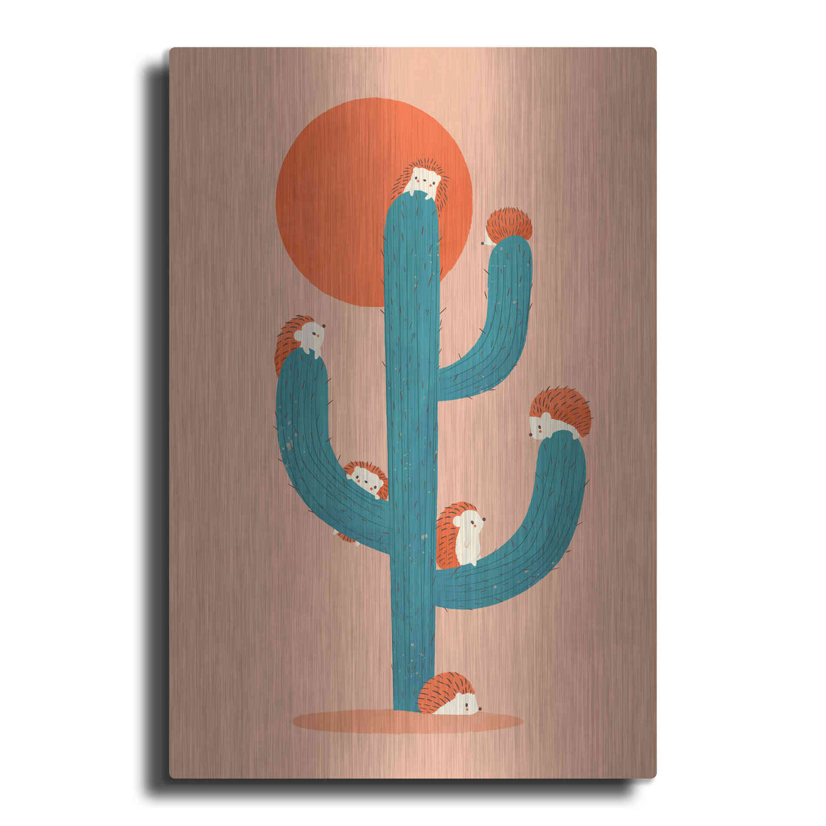 Luxe Metal Art 'Prickly' by Jay Fleck, Metal Wall Art