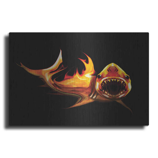 Luxe Metal Art 'White Shark' by Michael StewArt, Metal Wall Art