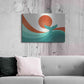 Luxe Metal Art 'Wave (Day)' by Jay Fleck, Metal Wall Art,36x24