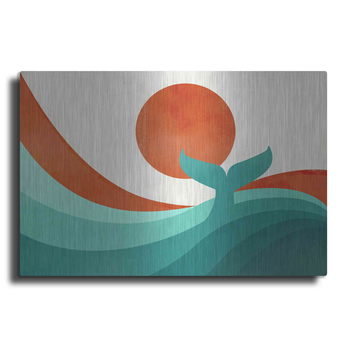 Luxe Metal Art 'Wave (Day)' by Jay Fleck, Metal Wall Art