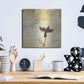 Luxe Metal Art 'Golden Henna Breeze 2' by Louis Duncan-He, Metal Wall Art,12x12