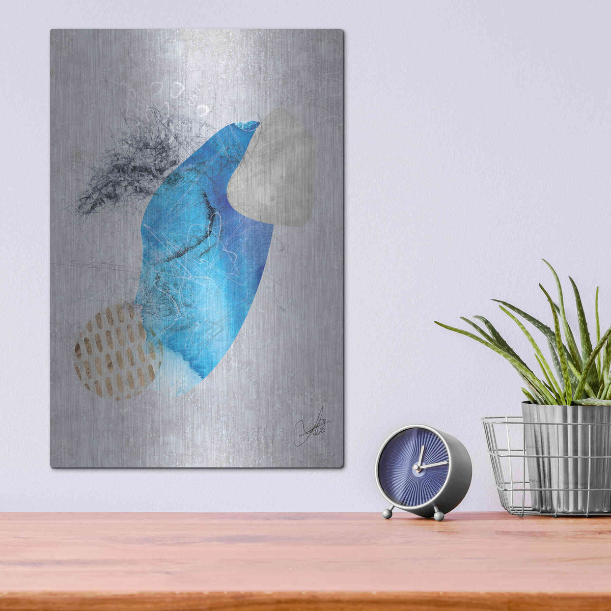 Luxe Metal Art 'Impossible Growth No. 2' by Louis Duncan-He, Metal Wall Art,12x16