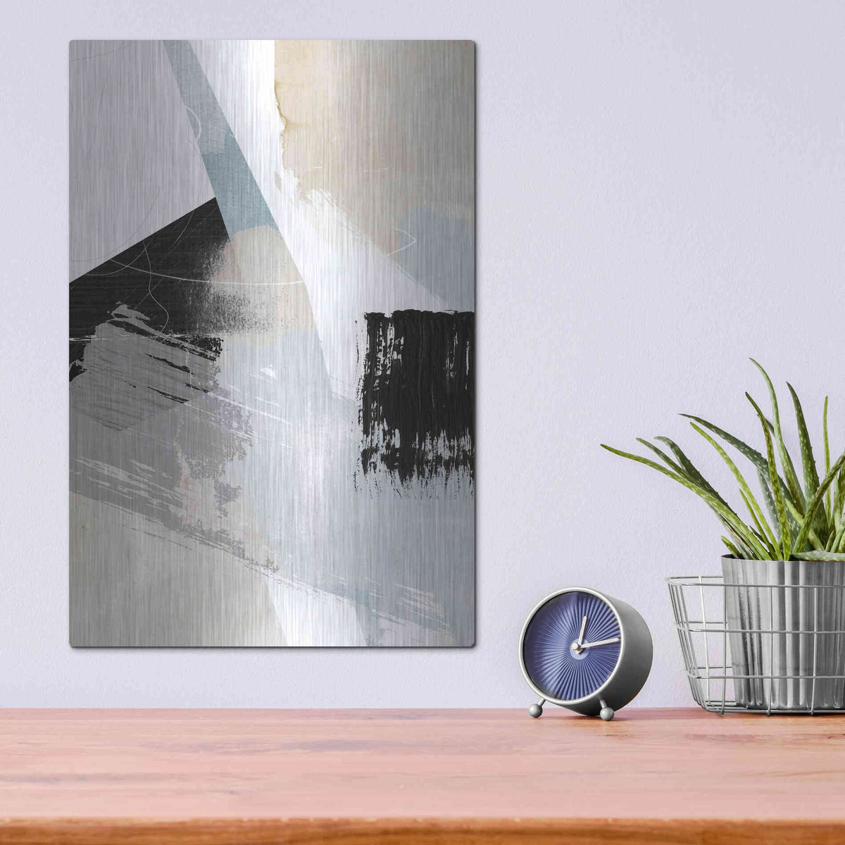 Luxe Metal Art 'New Beginning 1' by Louis Duncan-He, Metal Wall Art,12x16