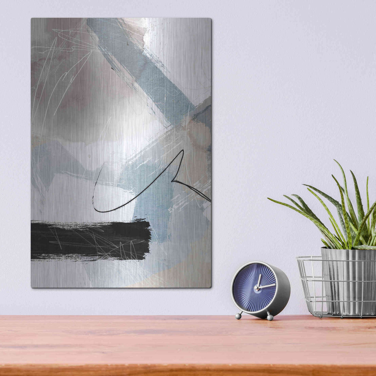 Luxe Metal Art 'New Beginning 2' by Louis Duncan-He, Metal Wall Art,12x16