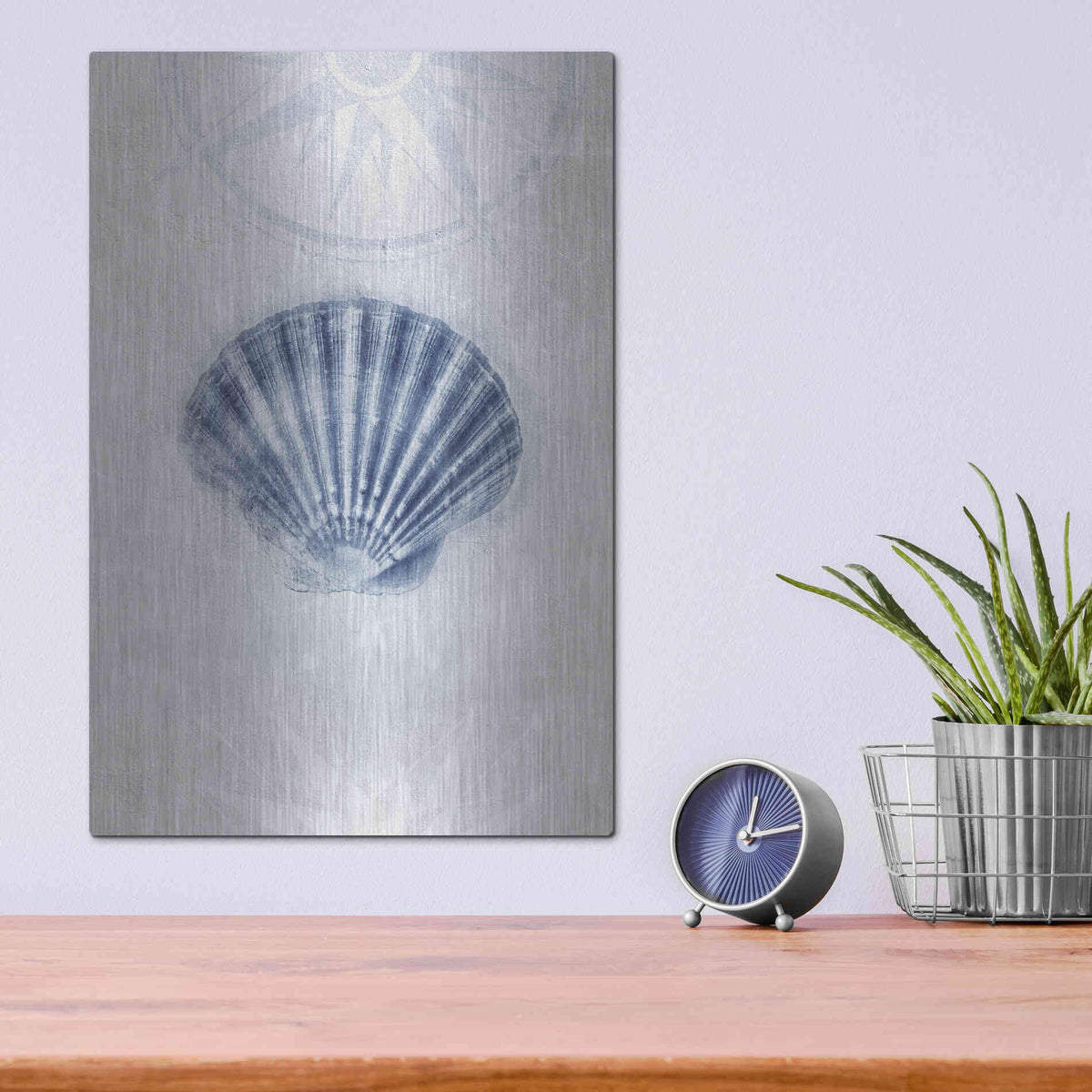Luxe Metal Art 'Ocean Memories 3' by Louis Duncan-He, Metal Wall Art,12x16