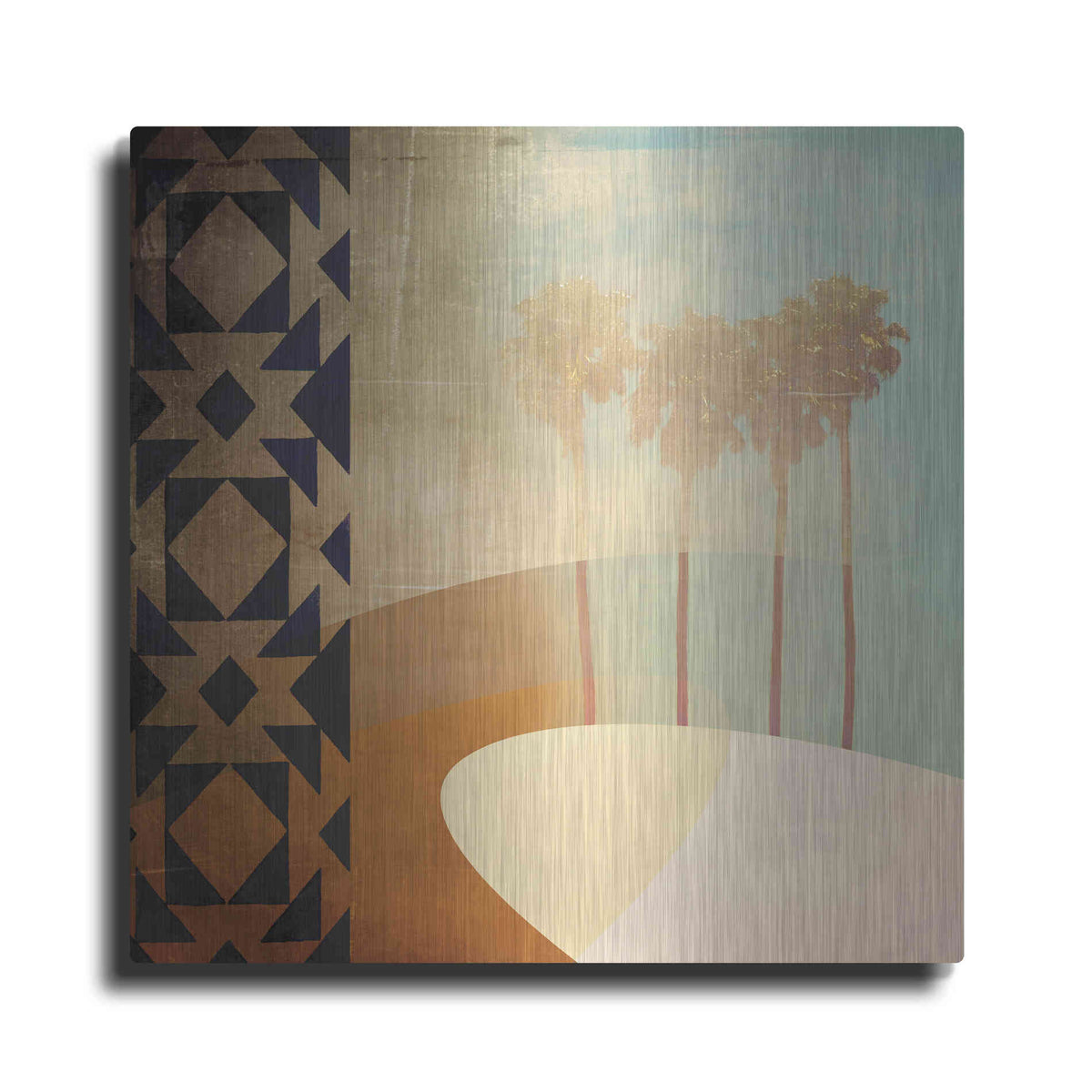 Luxe Metal Art 'Tropic Two' by Louis Duncan-He, Metal Wall Art