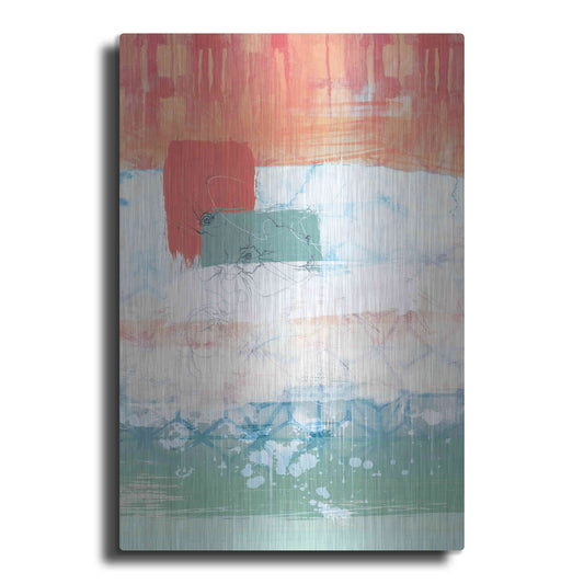 Luxe Metal Art 'Unexpected Bloom No. 2' by Louis Duncan-He, Metal Wall Art