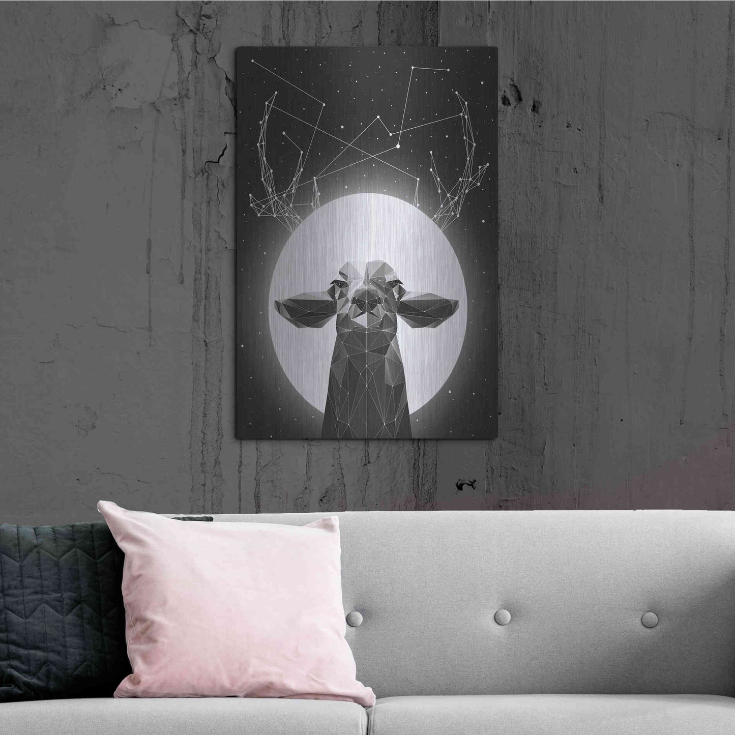 Luxe Metal Art 'Banyon Deer' by Davies Babies, Metal Wall Art,24x36