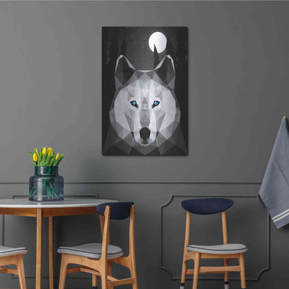 Luxe Metal Art 'Tundra Wolf' by Davies Babies, Metal Wall Art,24x36