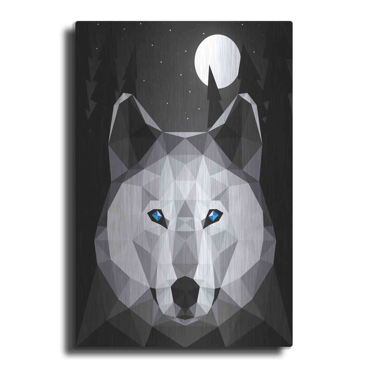 Luxe Metal Art 'Tundra Wolf' by Davies Babies, Metal Wall Art