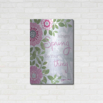 Luxe Metal Art 'Spring Do Your Thing' by Annie LaPoint, Metal Wall Art,24x36