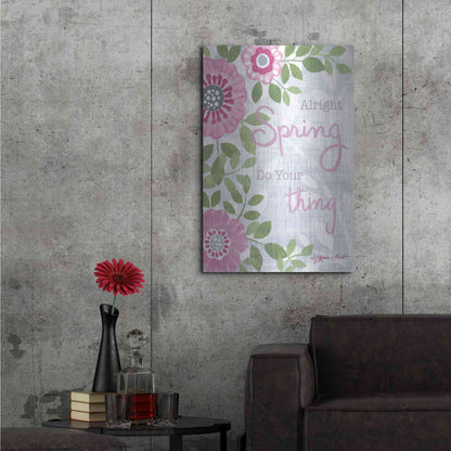 Luxe Metal Art 'Spring Do Your Thing' by Annie LaPoint, Metal Wall Art,24x36