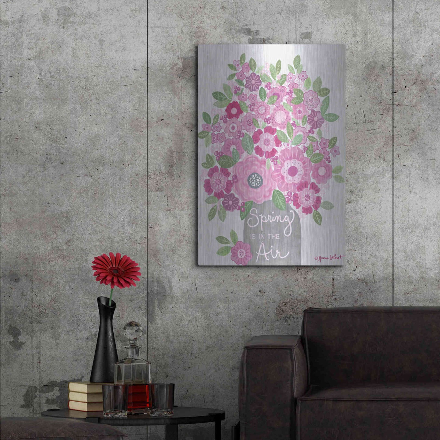 Luxe Metal Art 'Spring is in the Air' by Annie LaPoint, Metal Wall Art,24x36