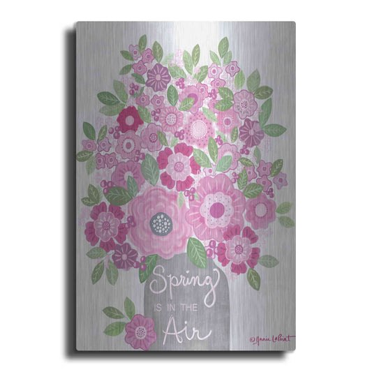 Luxe Metal Art 'Spring is in the Air' by Annie LaPoint, Metal Wall Art