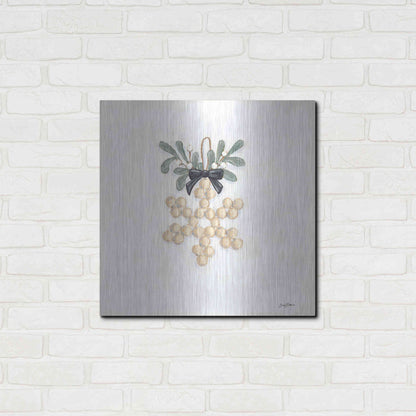 Luxe Metal Art 'Farmhouse Ornament II  ' by Sara Baker, Metal Wall Art,24x24