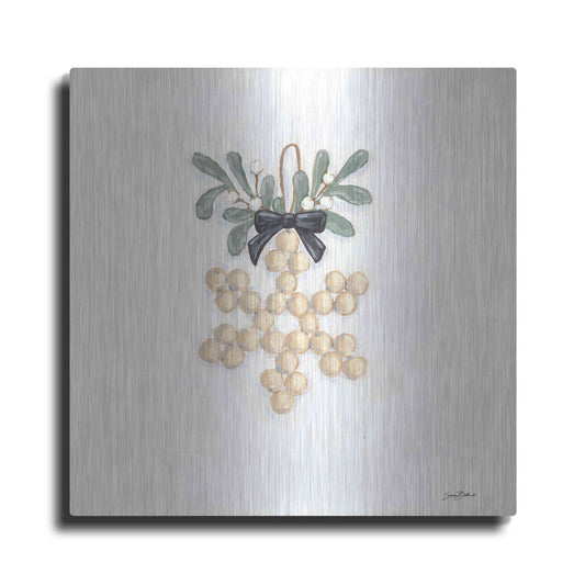 Luxe Metal Art 'Farmhouse Ornament II  ' by Sara Baker, Metal Wall Art