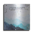 Luxe Metal Art 'Go + See + Explore' by Britt Hallowell, Metal Wall Art