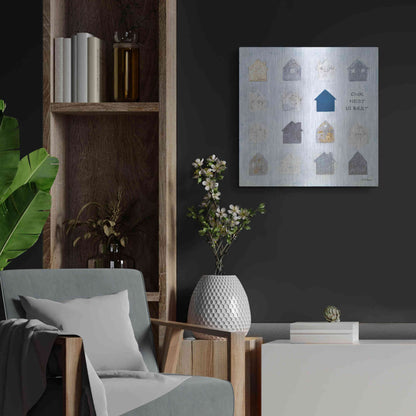 Luxe Metal Art 'Our Nest is Best' by Britt Hallowell, Metal Wall Art,24x24