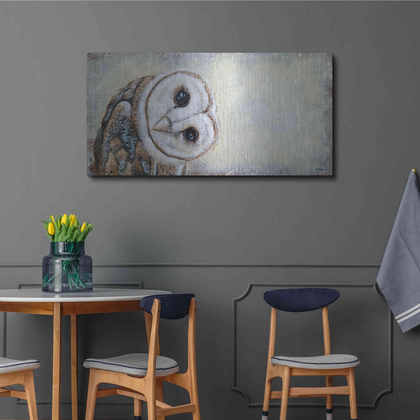 Luxe Metal Art 'Curiosity' by Britt Hallowell, Metal Wall Art,48x24