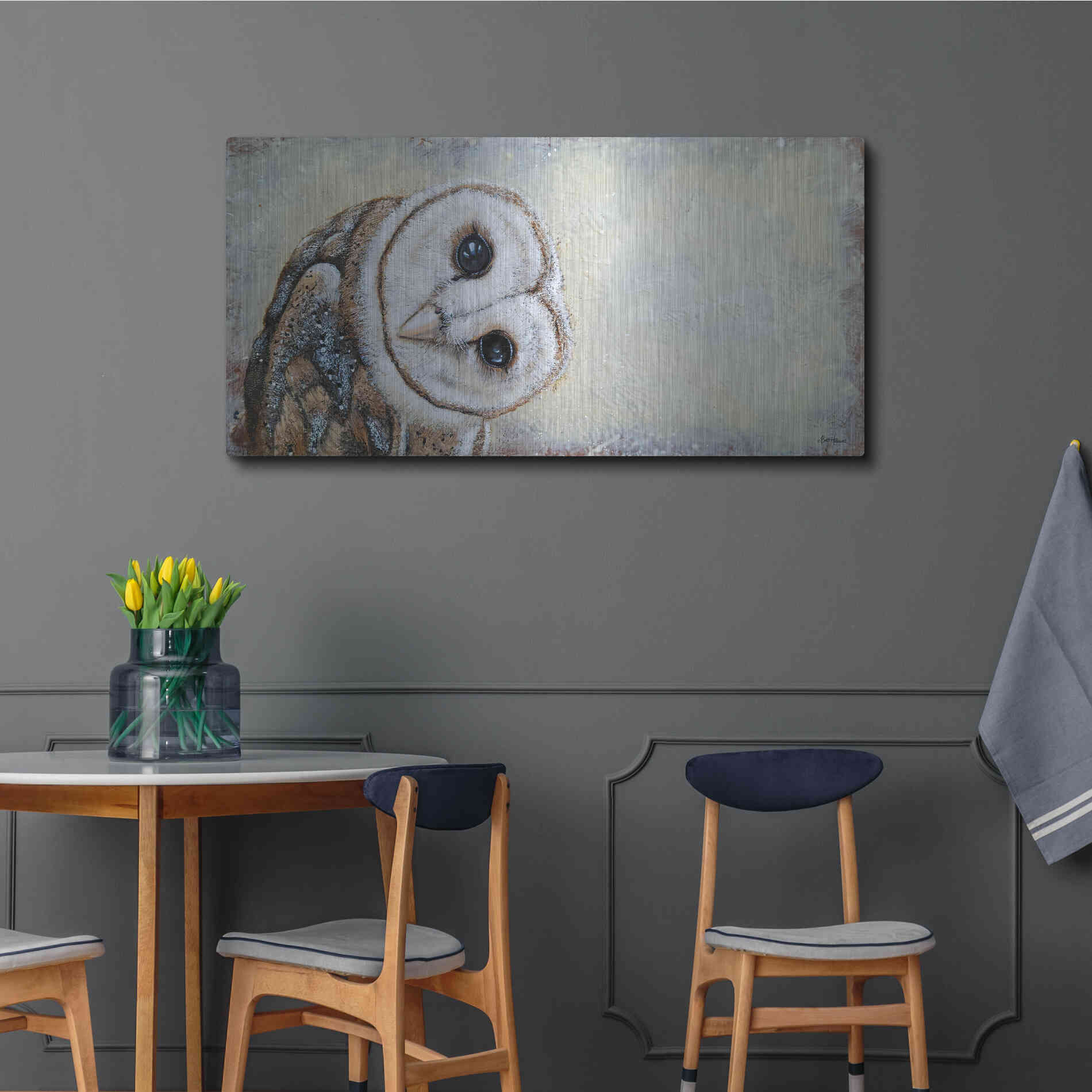 Luxe Metal Art 'Curiosity' by Britt Hallowell, Metal Wall Art,48x24