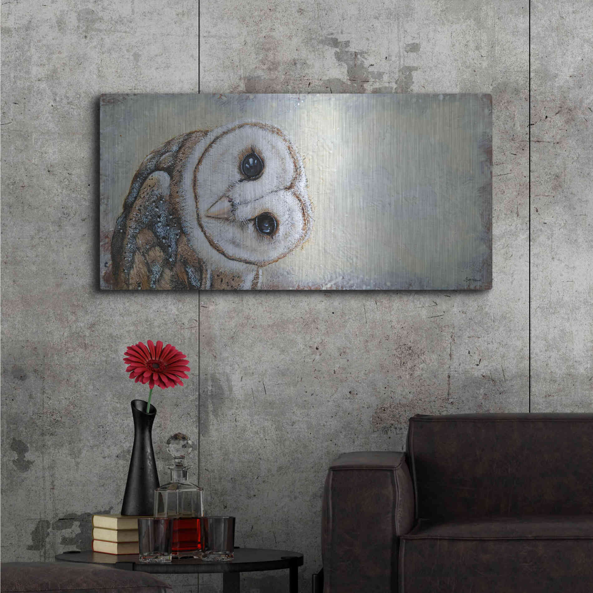 Luxe Metal Art 'Curiosity' by Britt Hallowell, Metal Wall Art,48x24