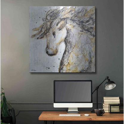 Luxe Metal Art 'Running Wild' by Britt Hallowell, Metal Wall Art,36x36