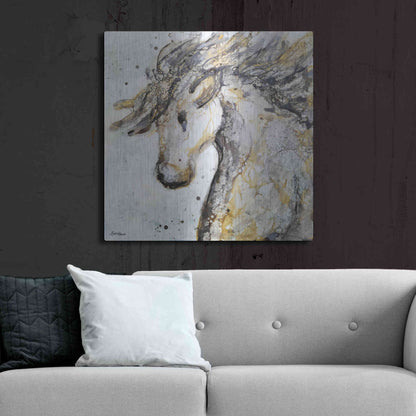 Luxe Metal Art 'Running Wild' by Britt Hallowell, Metal Wall Art,36x36