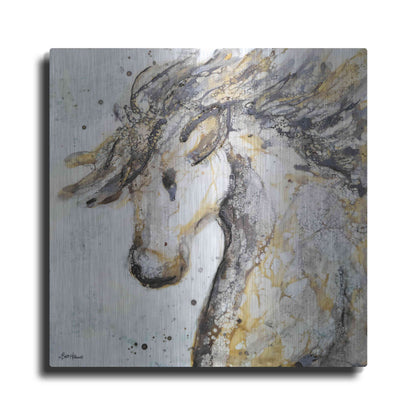 Luxe Metal Art 'Running Wild' by Britt Hallowell, Metal Wall Art