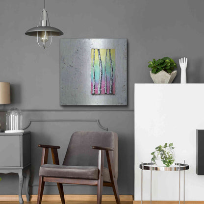 Luxe Metal Art 'Window to Nature II' by Britt Hallowell, Metal Wall Art,24x24