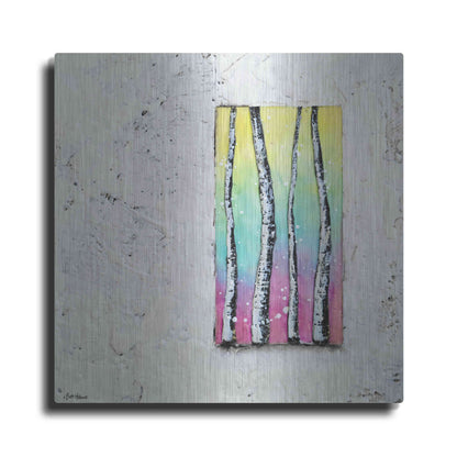 Luxe Metal Art 'Window to Nature II' by Britt Hallowell, Metal Wall Art